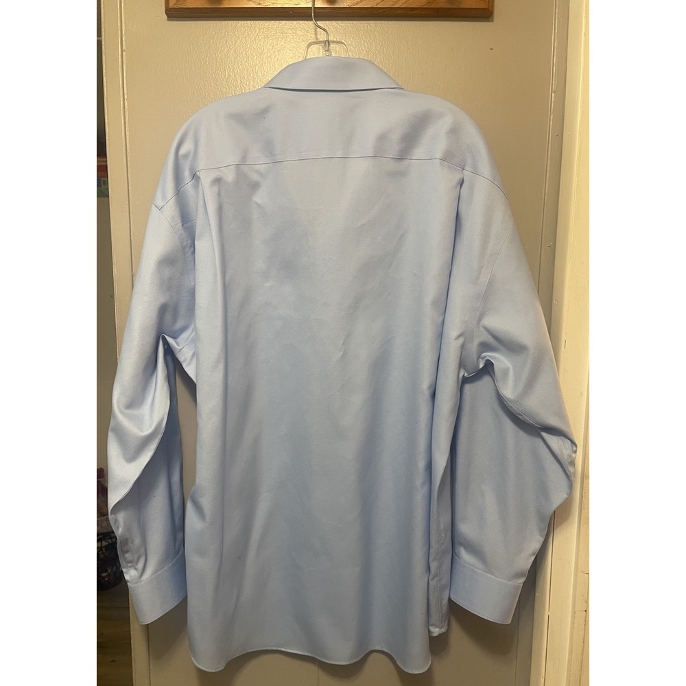 Jos.A. Bank  Reserve Mens Dress Shirt Blue/White Checked 2XL 18 36 - Picture 2 of 3